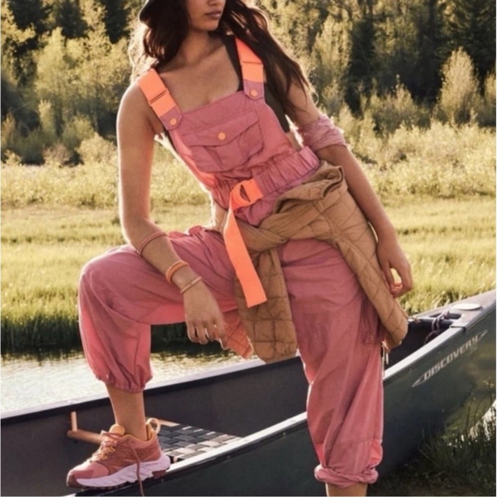 FP Movement by Free People Pink and Orange Jumpsuit